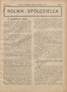 Rolnik-Spółdzielca 1928.06.10 R.5 Nr12