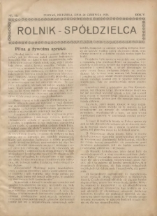 Rolnik-Spółdzielca 1928.06.24 R.5 Nr13