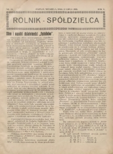 Rolnik-Spółdzielca 1928.07.22 R.5 Nr15