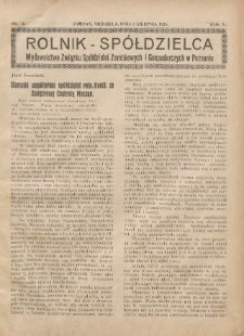 Rolnik-Spółdzielca 1928.08.05 R.5 Nr16