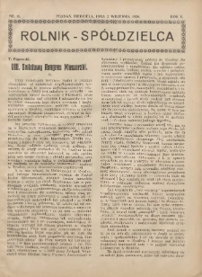 Rolnik-Spółdzielca 1928.08.19 R.5 Nr17