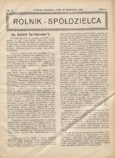 Rolnik-Spółdzielca 1928.11.25 R.5 Nr24