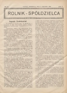 Rolnik-Spółdzielca 1928.12.09 R.5 Nr25