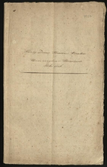 Katalog drzew, krzewów i kwiatów, które się znayduią w Konarzewie roku 1816