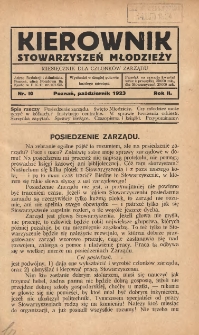 Kierownik Stowarzyszeń Młodzieży 1923.10 R.2 Nr10