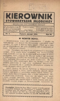 Kierownik Stowarzyszeń Młodzieży 1924.01 R.3 Nr1