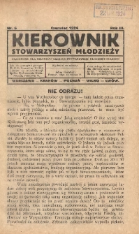 Kierownik Stowarzyszeń Młodzieży 1924.06 R.3 Nr6