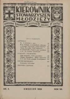 Kierownik Stowarzyszeń Młodzieży 1928.04 R.7 Nr4