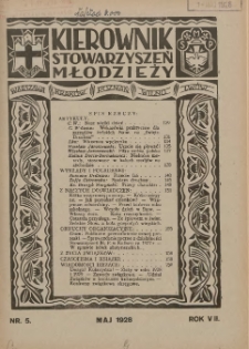Kierownik Stowarzyszeń Młodzieży 1928.05 R.7 Nr5