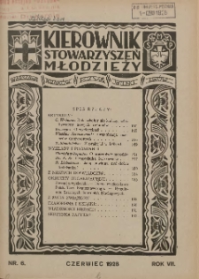 Kierownik Stowarzyszeń Młodzieży 1928.06 R.7 Nr6