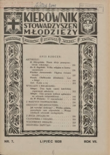 Kierownik Stowarzyszeń Młodzieży 1928.07 R.7 Nr7