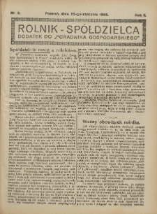 Rolnik-Spółdzielca 1925.01.25 R.2 Nr2