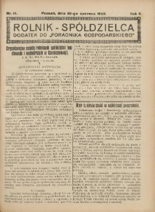 Rolnik-Spółdzielca 1925.06.28 R.2 Nr13