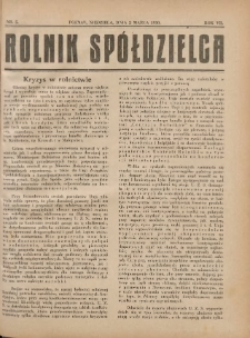 Rolnik-Spółdzielca 1930.03.02 R.7 Nr5
