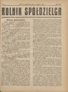 Rolnik-Spółdzielca 1930.03.16 R.7 Nr6