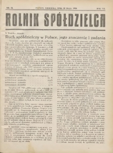 Rolnik-Spółdzielca 1930.05.25 R.7 Nr11