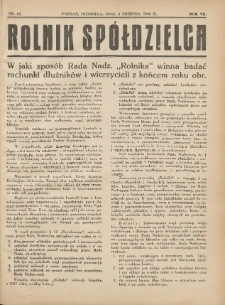 Rolnik-Spółdzielca 1930.08.03 R.7 Nr16