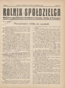 Rolnik-Spółdzielca 1930.08.31 R.7 Nr18