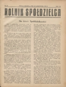 Rolnik-Spółdzielca 1930.10.12 R.7 Nr21