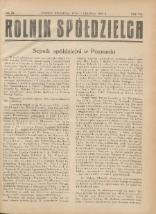 Rolnik-Spółdzielca 1930.12.07 R.7 Nr25