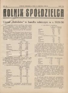 Rolnik-Spółdzielca 1930.12.21 R.7 Nr26