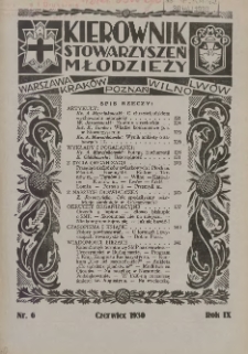 Kierownik Stowarzyszeń Młodzieży 1930.06 R.9 Nr6