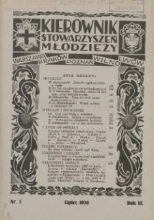 Kierownik Stowarzyszeń Młodzieży 1930.07 R.9 Nr7