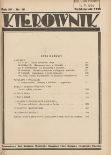 Kierownik: czasopismo Kat. Związku Młodzieży Żeńskiej i Kat. Związku Młodzieży Męskiej 1936.10 R.15 Nr10