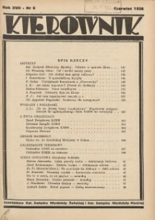 Kierownik: czasopismo Kat. Związku Młodzieży Żeńskiej i Kat. Związku Młodzieży Męskiej 1938.06 R.17 Nr6