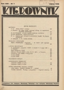 Kierownik: czasopismo Kat. Związku Młodzieży Żeńskiej i Kat. Związku Młodzieży Męskiej 1938.07 R.17 Nr7