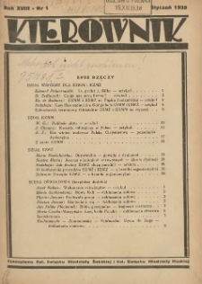 Kierownik: czasopismo Kat. Związku Młodzieży Żeńskiej i Kat. Związku Młodzieży Męskiej 1939.01 R.18 Nr1