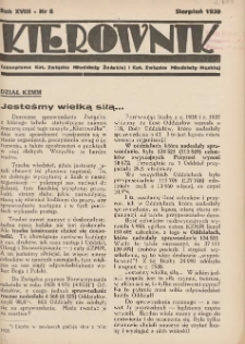 Kierownik: czasopismo Kat. Związku Młodzieży Żeńskiej i Kat. Związku Młodzieży Męskiej 1939.08 R.18 Nr8