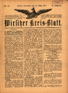 Wirsitzer Kreis-Blatt: herausgegeben vom Königlichen Landraths-Amte 1897.03.27 Jg.53 Nr25
