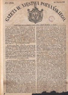 Gazeta Wielkiego Xięstwa Poznańskiego. 1849.01.03 Nr1