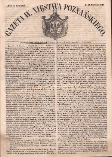 Gazeta Wielkiego Xięstwa Poznańskiego. 1849.01.11 Nr8