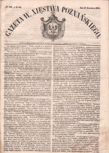 Gazeta Wielkiego Xięstwa Poznańskiego. 1849.06.27 Nr146