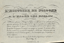 L'Histoire de Pologne a l'usage des enfans