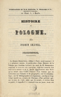 Histoire de Pologne : prospectus