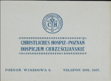 Christliches Hospiz Poznań. Hospicjum Chrześcijańskie