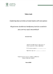 Explaining loan activities of Israeli banks with real options