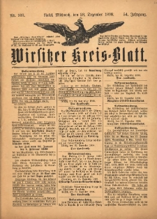 Wirsitzer Kreis-Blatt: herausgegeben vom Königlichen Landraths-Amte 1898.12.28 Jg.54 Nr103