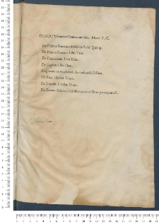 De natura deorum etc.