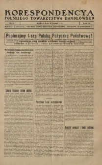 Korespondencya Polskiego Towarzystwa Handlowego. 1919.02.27 R.3 Nr 3