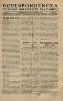 Korespondencya Polskiego Towarzystwa Handlowego. 1919.04.15 R.3 Nr 6