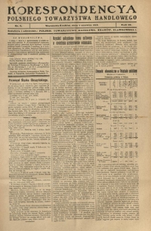 Korespondencya Polskiego Towarzystwa Handlowego. 1919.06.01 R.3 Nr 9