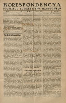 Korespondencya Polskiego Towarzystwa Handlowego. 1919.07.01 R.3 Nr 11