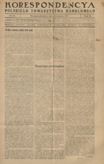 Korespondencya Polskiego Towarzystwa Handlowego. 1919.08.15 R.3 Nr 14