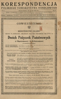 Korespondencya Polskiego Towarzystwa Handlowego. 1920.05.15 R.4 Nr 8