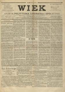 Wiek : gazeta polityczna, literacka i spółeczna . 1891.09.07 R.19 No.198