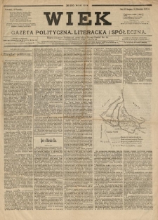 Wiek : gazeta polityczna, literacka i spółeczna . 1891.09.10 R.19 No.200